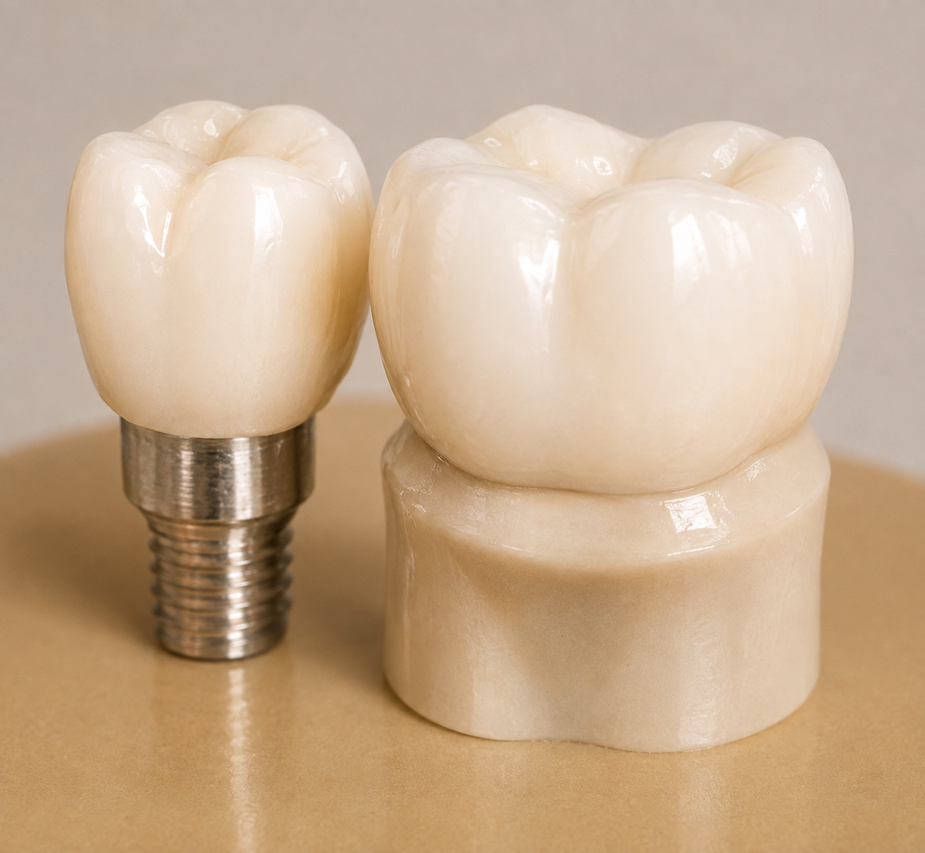 Dental crowns and bridges